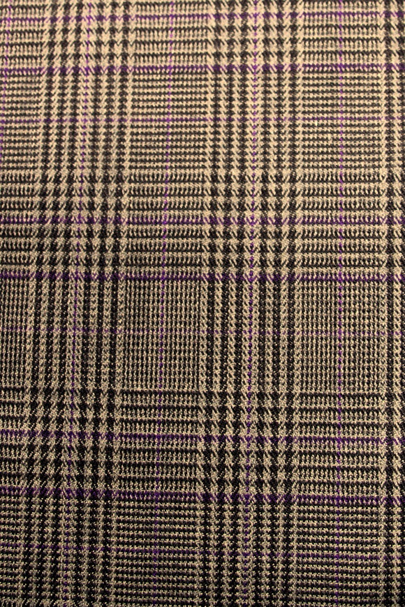 Brown with Purple Tweed Wool Blend