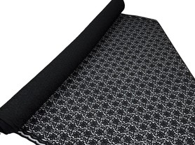 Black Corded Stretch Lace