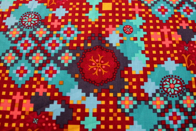 Pixelated Floral Printed Cotton