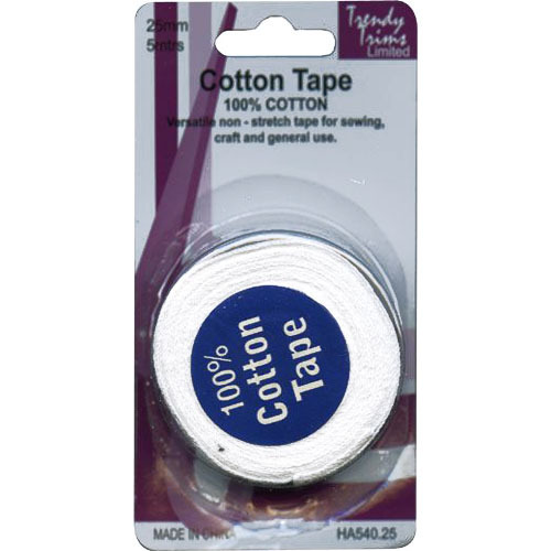 Cotton Tape - 12mm x 5m