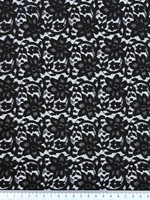 Black Corded Stretch Lace