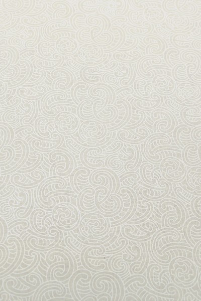 Cream Ponga Koru Design Kiwiana Cotton