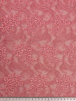 Guava Swirls Corded Lace