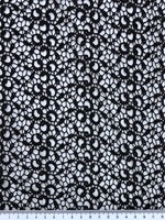 Black Abstract Floral Guipure