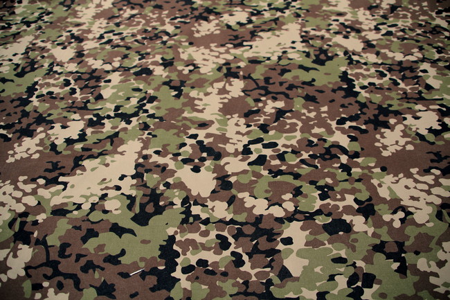 Olive, Browns & Black Splodge Camo Light-Drill