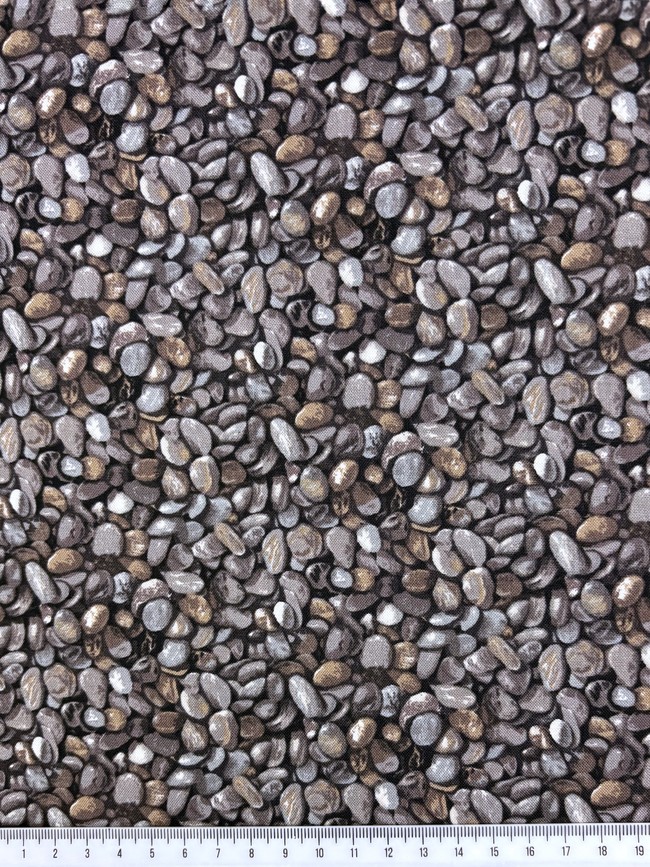 Landscapes Pebbles Printed Cotton