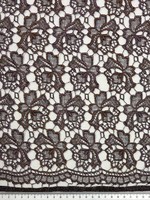 Copper & Mauve Sparkle Guipure Lace