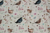 Bird-song on Cream Premium Printed Cotton