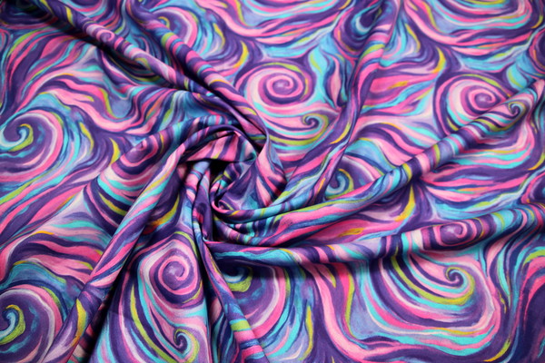 Purple Swirl Sensations (Impressions Collection) Premium Printed Cotton
