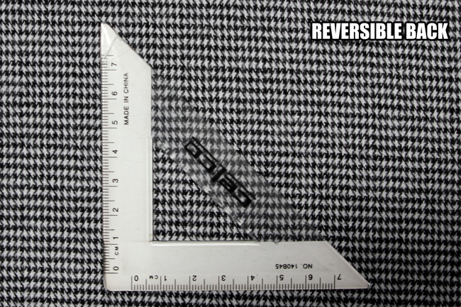 Navy/Melon Brushed Checked Houndstooth Reversible Woven