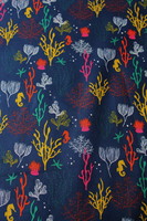 Ocean Life - Coral Printed Cotton