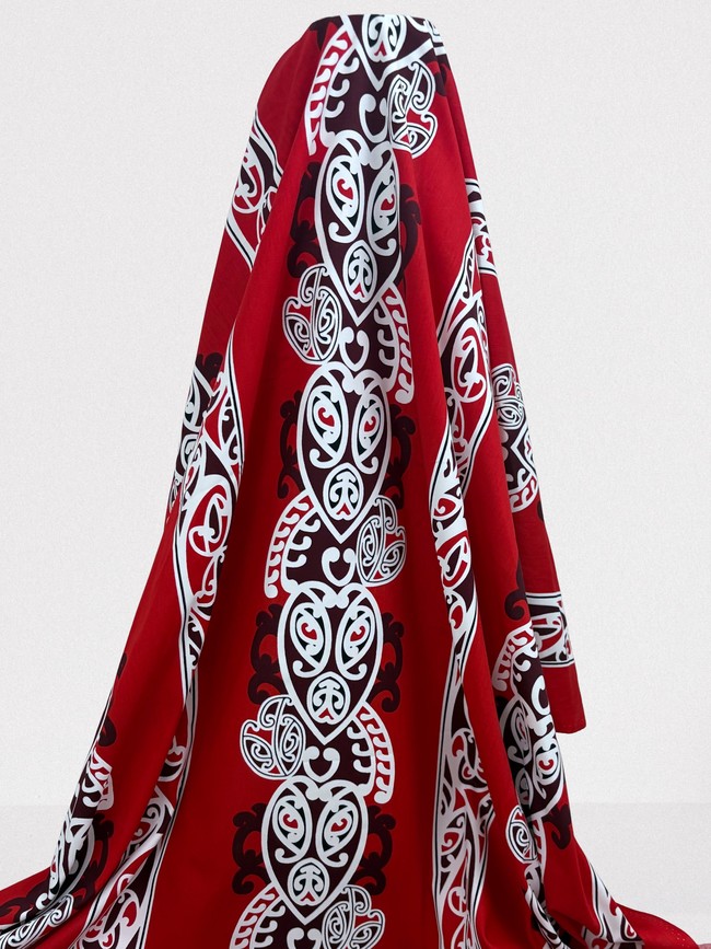Red Traditional Designs of Aotearoa
