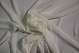 * REMNANT -  Cream Stretch Chiffon