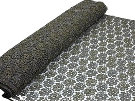 Gold & Silver Floral Sparkle Guipure Lace