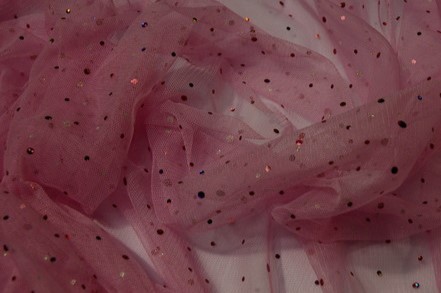 Beautiful Holographic Tulle - Pale Pink