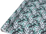 Frangipani on Teal Rayon