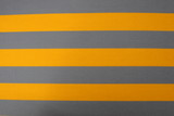 Baby Blue & Light Mustard Striped Cotton Lycra