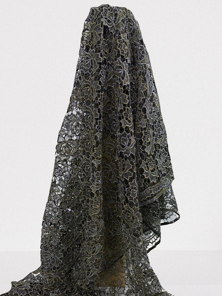 Gold & Silver Floral Sparkle Guipure Lace