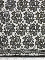 Gold & Silver Floral Sparkle Guipure Lace