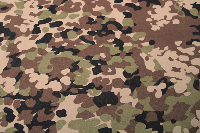 Olive, Browns & Black Splodge Camo Light-Drill