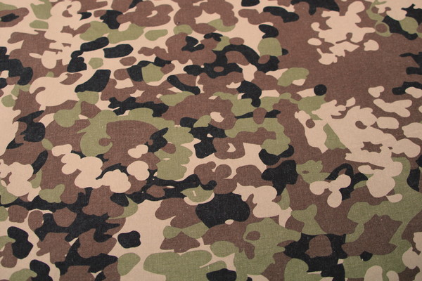 Olive, Browns & Black Splodge Camo Light-Drill