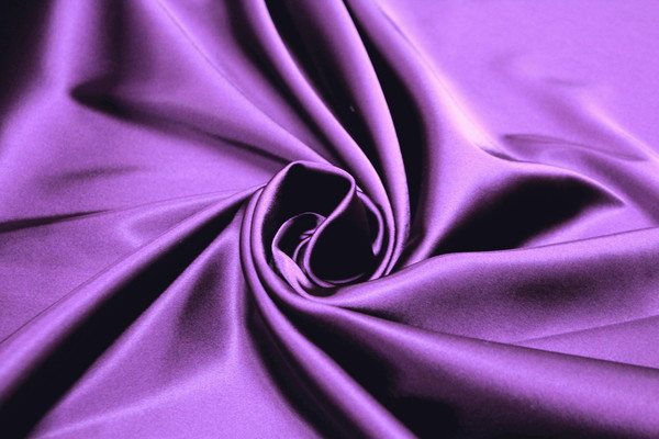 Purple Heavy Weight Acetate Stretch Satin New Image