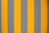 Baby Blue & Light Mustard Striped Cotton Lycra
