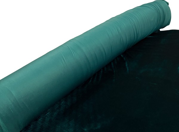 Teal Plush Stretch Velvet