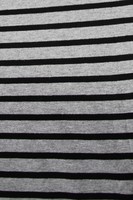 Black & Grey Marle Stripes Cotton Lycra
