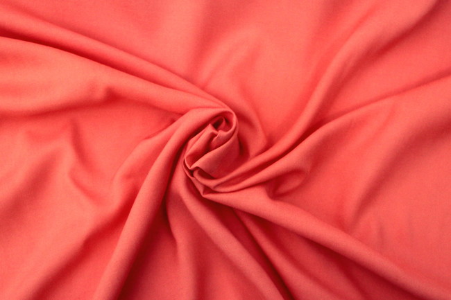 Summer Coral Plain Rayon - Extra Wide