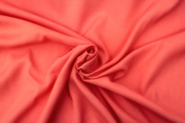 Summer Coral Plain Rayon - Extra Wide