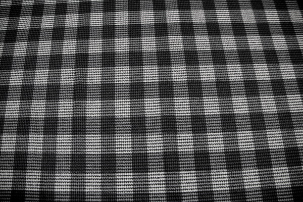 Greys/Black Brushed Checked Houndstooth Reversible Woven
