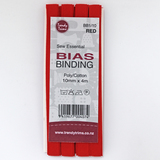 Red Bias Binding