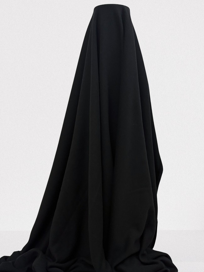 100% Cotton Black French Terry