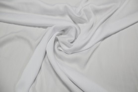 White Pleated Georgette