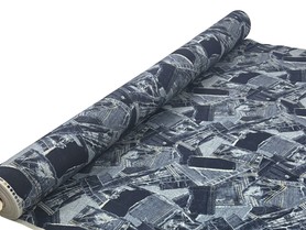Denim Pockets Japanese Premium Printed Cotton