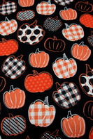 Pumpkin Patch Printed Cotton
