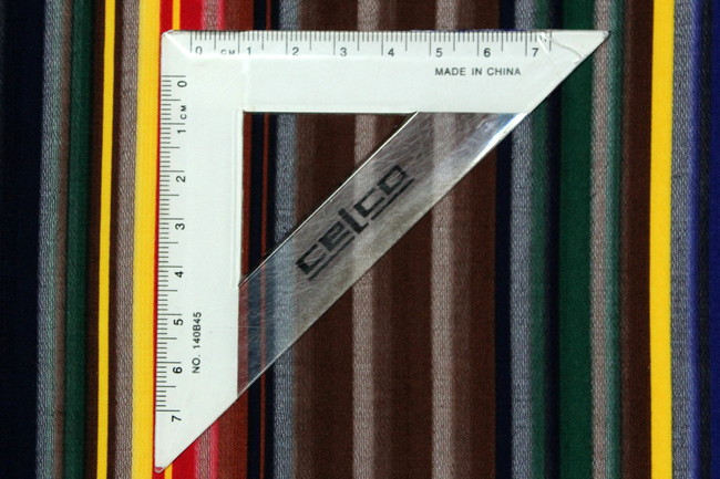 Rainbow Burnout Stripes on Black Chiffon