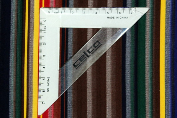 Rainbow Burnout Stripes on Black Chiffon