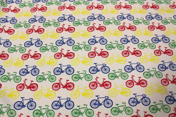 Bicycle Madness Printed Cotton - Multi