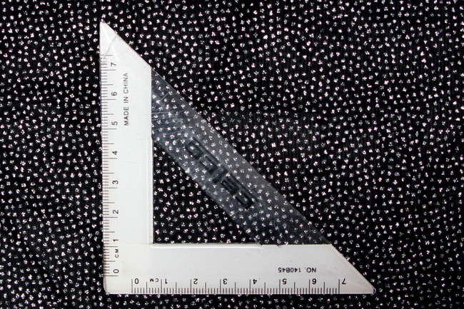 Silver Embossed Black Pin-Corduroy