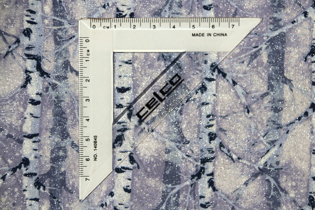 Sparkling Frost Forest Printed Cotton