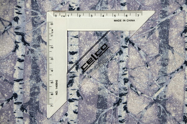 Sparkling Frost Forest Printed Cotton