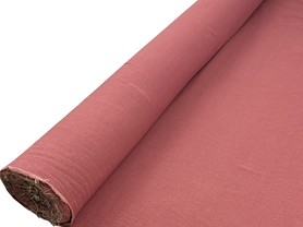 Deep Rosewood 100% Textured Linen
