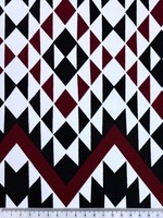 Burgundy Taaniko Aotearoa Cotton
