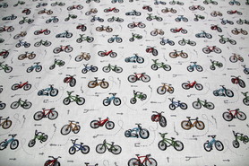 On Two Wheels Premium Printed Cotton