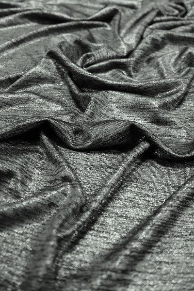 Charcoal Marle Foiled Knit