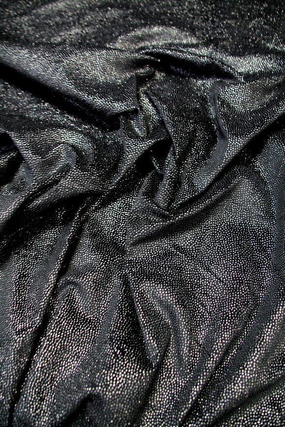 Silver Embossed Black Pin-Corduroy