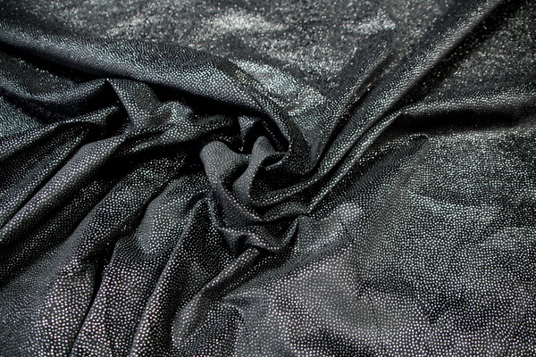 Silver Embossed Black Pin-Corduroy