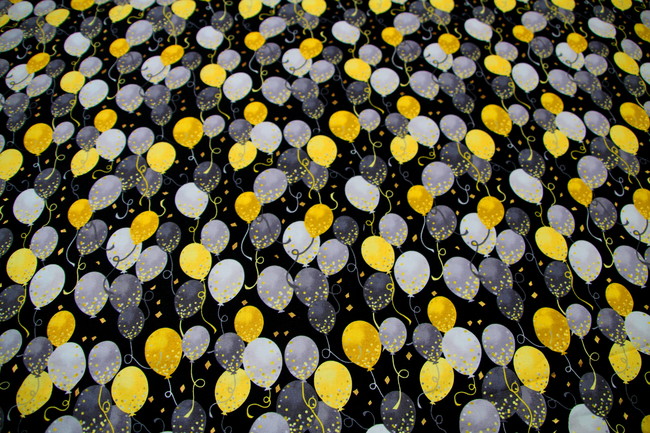 Celebration Balloons Printed Cotton New Image